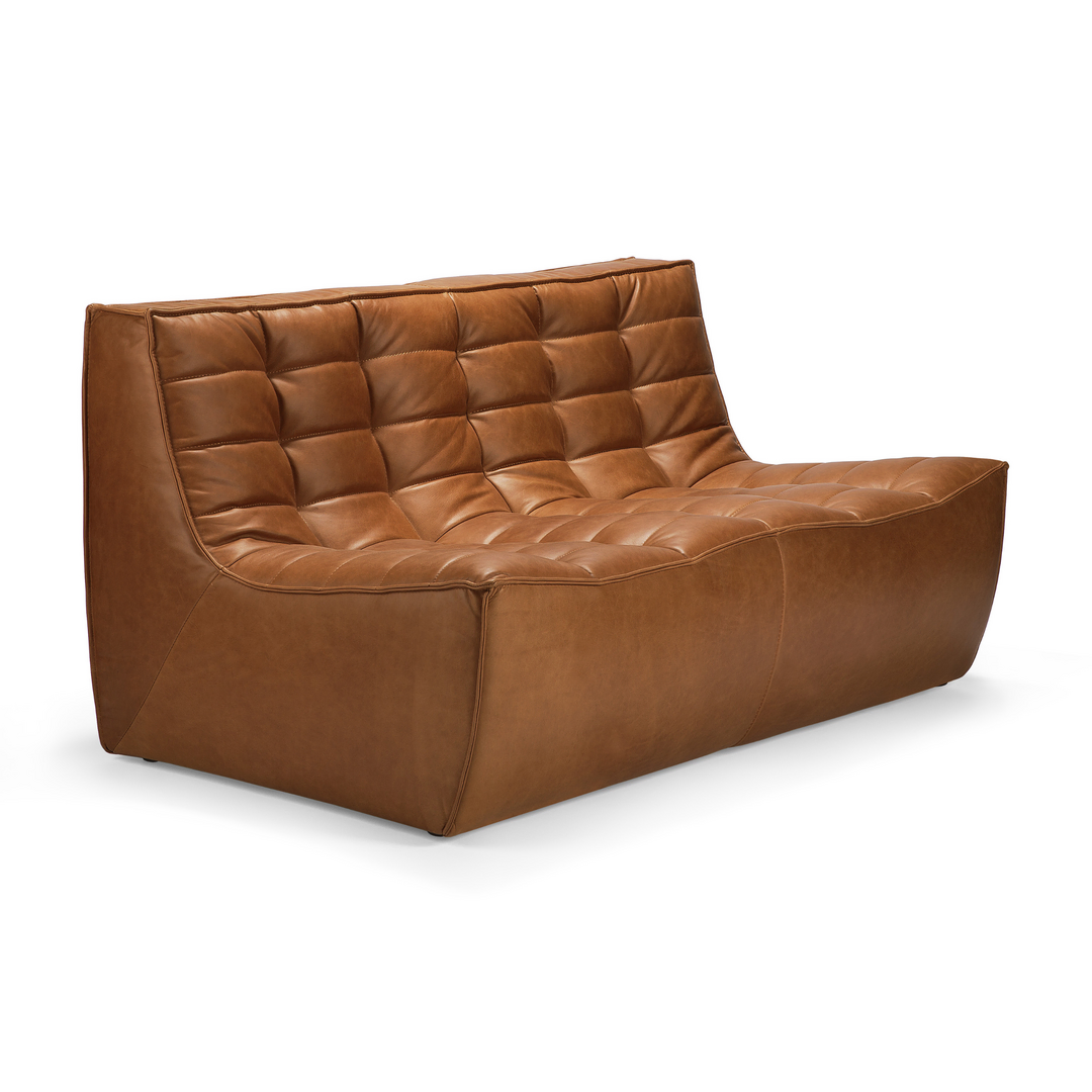 Ethnicraft N701 Modulsofa 2 Sitzer Old Saddle Leather