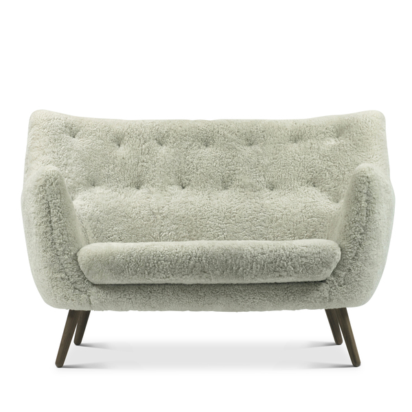 Einzelstück (Abholung) Sofa Poet von Finn Juhl in Hellgrau - Eiche
