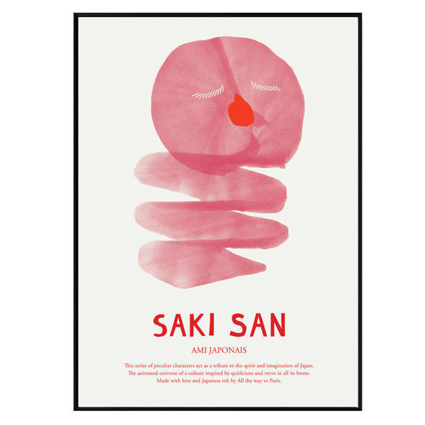 Fröhliche Illustration Saki San