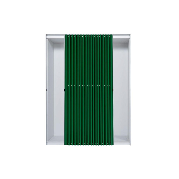 2-module folding curtain cabinet by Thut