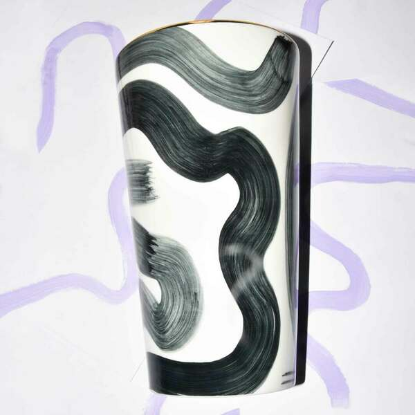 Abstrakte Vase von Yael Anders