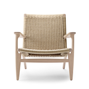 Fauteuil cordon CH25 chêne savonné prix spécial