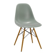 Lagerverkauf: Eames Fiberglass Side Chair DSW in Esche honigfarben / Sea Foam Green