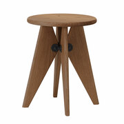 Vente de stock : Tabouret Solvay en chêne foncé de Vitra