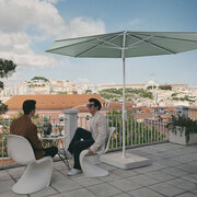Round parasol Twist