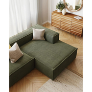 2-Sitzer Sofa mit Chaiselongue Blok in Kord von Kave Home