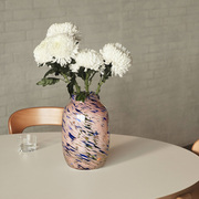 2er Set Glas-Vase Splash Round L von Hay