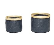 Stribe Korb im 2er Set von Hübsch