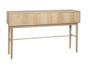 Herringbone console table drawers by Hübsch