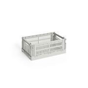 Vente de stock : boîte de rangement Colour Crate S, couleur grise, de Hay