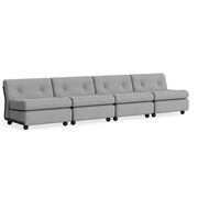 Fauteuil modulable 4 places Amanta par Hay