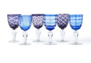 Lot de 6 verres à vin Kobalt de Pols Potten