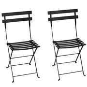 Bistro Metall Klappstuhl - 2er Set - Lakritz von Fermob
