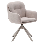 Drehstuhl Lexa aus Chenille von Kave Home