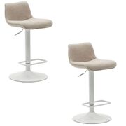 Zenda stool made of chenille in a set of 2 from Kave Home