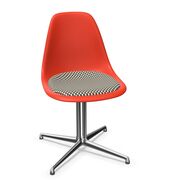 Eames Plastic Side Chair RE DSL with seat cushion by Vitra