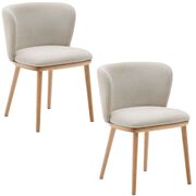Chaise Ciselia en chenille, lot de 2 de Kave Home