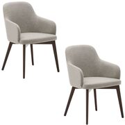 Nelida Stuhl aus Chenille im 2er Set von Kave Home