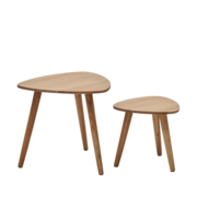 2er-Set Beistelltische Duvani von Kave Home