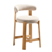 Tabouret Granite en chenille de Kave Home