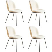 Chaise rembourrée Beetle 3D en set de 4 de Gubi