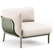 Cabla - Lounge chair with left armrest by EMU