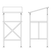 Milla standing desk table by Richard Lampert