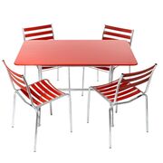 Table 120x70 avec 4 chaises modèle 7 de Bättig