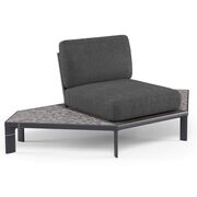 Tami outdoor sofa corner module with bamboo slats from Emu