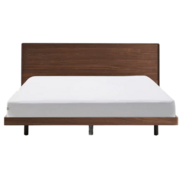 Bed frame with Norlen bed headboard from Kave Home