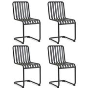 Outdoor-Stuhl Palissade Cantilever 4er Set von Hay