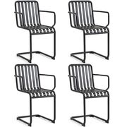 Outdoor-Armlehnstuhl Palissade Cantilever 4er Set von Hay