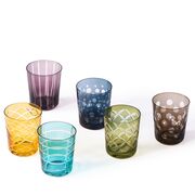 Cuttings drinking glasses in a set of 6 from Pols Potten