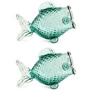 Glass object Fat Fish in a set of 2 from Pols Potten
