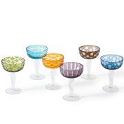 Verres colorés Cuttings, set de 6 de Pols Potten