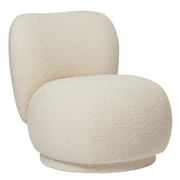 Piccolo Loungesessel Rico Swivel Nordic Bouclé von Ferm Living