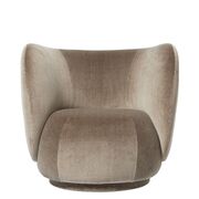 Lounge Chair Rico Swivel Devoré Velvet von Ferm Living