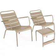 Luxembourg Set: 2 tiefe Sessel + 1 Beistelltisch von Fermob