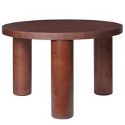 Kleiner runder Pappel Kaffee-Tisch Post von Ferm Living