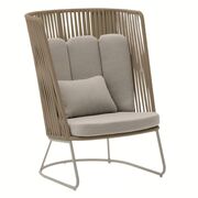Fauteuil d'extérieur à dossier haut Saconca de Kave Home