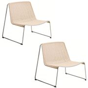 Lot de 2 fauteuils d'extérieur empilables Tavari de Kave Home