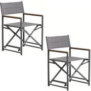 Outdoor Klappstuhl im 2er Set Tisno von Kave Home