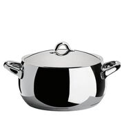 Casserole à deux poignées avec couvercle « Mami » d'Alessi