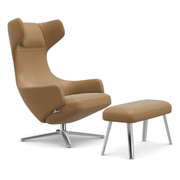 Stattlicher Sessel 'Grand Repos' & Panchina in Leder von Vitra
