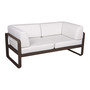 Fermob 2-Sitzer Club-Sofa 'Bellevie'  Ockerrot 20,  Grauweiss 81