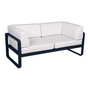 Fermob 2-Sitzer Club-Sofa 'Bellevie'  Abyssblau 92,  Grauweiss 81
