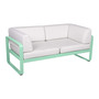 Fermob 2-Sitzer Club-Sofa 'Bellevie'  Opalgrün 83,  Grauweiss 81