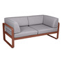 Fermob 2-Sitzer Club-Sofa 'Bellevie'  Ockerrot 20,  Flanellgrau 79