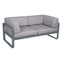Fermob 2-Sitzer Club-Sofa 'Bellevie'  Gewittergrau 26,  Flanellgrau 79