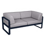 Fermob 2-Sitzer Club-Sofa 'Bellevie'  Abyssblau 92,  Flanellgrau 79